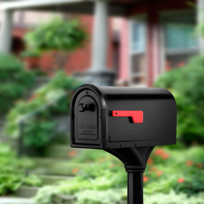Architectural Mailboxes Roxbury Post Mount Mailbox & Reviews Wayfair